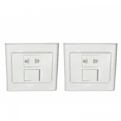 Мебельный выключатель с розеткой 250 Вольт 10А