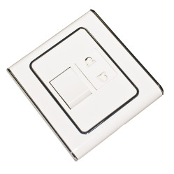 Мебельный выключатель с розеткой 250 Вольт 10А