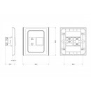 Мебельный выключатель с розеткой 250 Вольт 10А Мебельный выключатель с розеткой 250 Вольт 10А