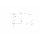 Надзеркальный светодиодный светильник 6Вт, 220В, 4500K, IP44
