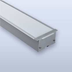 Встраиваемый алюминиевый профиль 50х32 мм с рассеивателем