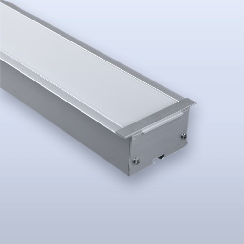 Встраиваемый алюминиевый профиль 50х32 мм с рассеивателем
