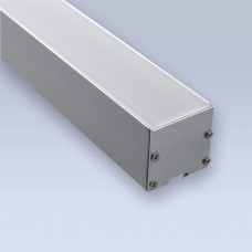Накладной алюминиевый профиль 35х35 мм с рассеивателем