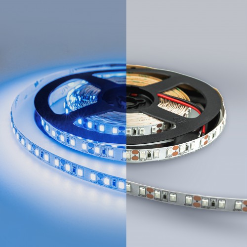 LUX Светодиодная лента 2835 120 LED (9.6W/M) 12V СИНЯЯ IP20