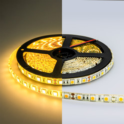 LUX Светодиодная лента 5050 60 LED (14.4W/M) СИЛИКОН IP65 12V