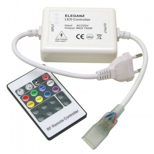 Контроллер кнопочный для RGB ленты 220V(50 метров) радио