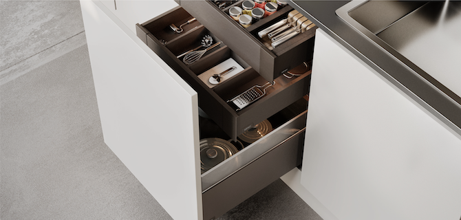 Системы выдвижных ящиков Flowbox